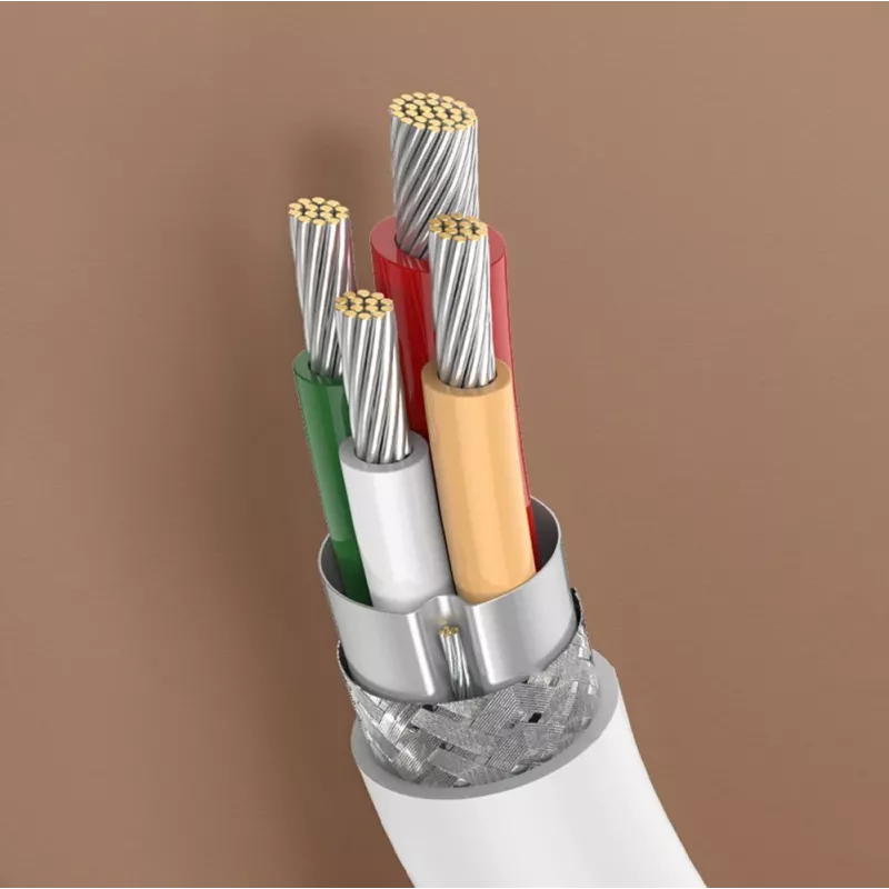 UGREEN US264 USB-C do USB-C Kabel 1m Biały 100W PD QC AFC