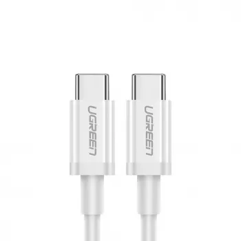 UGREEN US264 USB-C do USB-C Kabel 1m Biały 100W PD QC AFC
