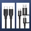 UGREEN US286 USB-C do USB-C Kabel 1m Czarny - PD QC 3A 480Mbps