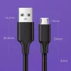 UGREEN US289 Micro USB / USB-A Cable 0.25m - Czarny