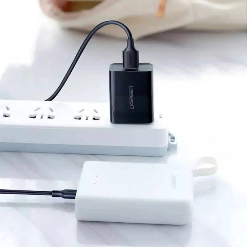 UGREEN US289 Micro USB / USB-A Cable 0.25m - Czarny