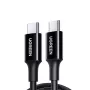 UGREEN US300 USB-C do USB-C Kabel 480Mbps 5A 1m Czarny