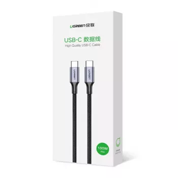 UGREEN US316 USB-C do USB-C Kabel 100W 5A 480Mbps 1m Czarny