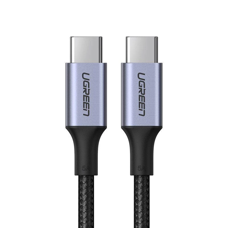 UGREEN US316 USB-C do USB-C Kabel 100W 5A 480Mbps 1m Czarny