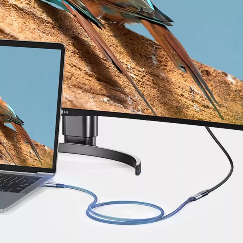 UGREEN US372 USB-C do USB-C Kabel 100W 5A 10Gbps 0.5m Szary