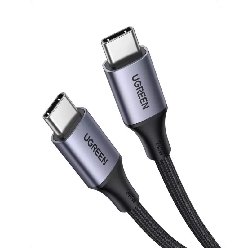 UGREEN US535 USB-C do USB-C PD Kabel 240W 5A 1m - Szary