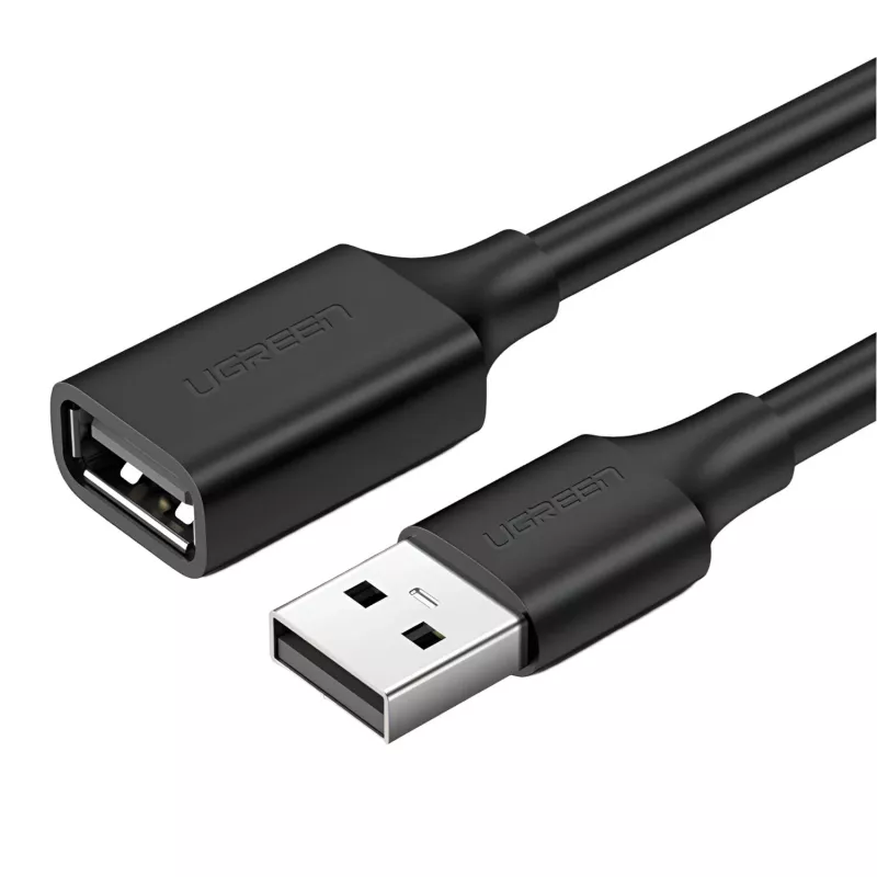 UGREEN USB 2.0 Przedłużacz – męski na żeński, transfer danych 480Mbps – 2M