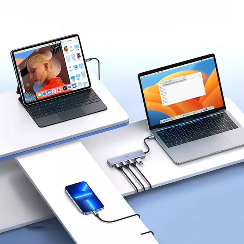 UGREEN USB 3.0 Hub 4-Port z kablem 1m - Czarny (CM219)