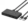 Ugreen USB 3.2 Gen 1 Switch Box 4-Port USB Hub dla dwóch komputerów, czarny (US216 30768)