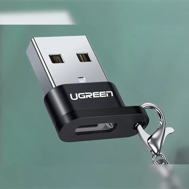 UGREEN USB A męski na USB Type-C żeński adapter (czarny)