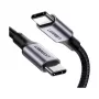 UGREEN USB-C do USB-C 100W Pleciony kabel nylonowy do ładowania 2m Czarny