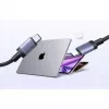 UGREEN USB-C na USB-C kabel ładujący USB 2.0 240W PD 3.1, pleciona aluminiowa obudowa, 2m szary
