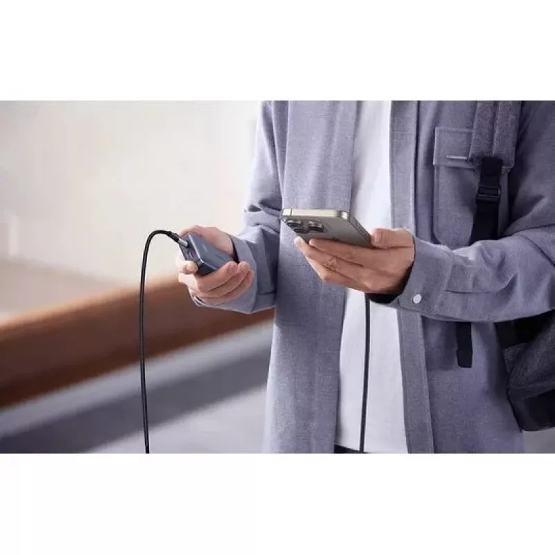 UGREEN USB-C na USB-C kabel ładujący USB 2.0 240W PD 3.1, pleciona aluminiowa obudowa, 2m szary