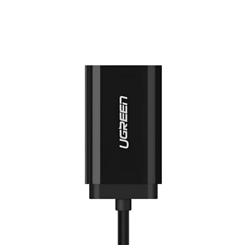 UGREEN USB na 3,5 mm zewnętrzny adapter dźwięku stereo - czarny