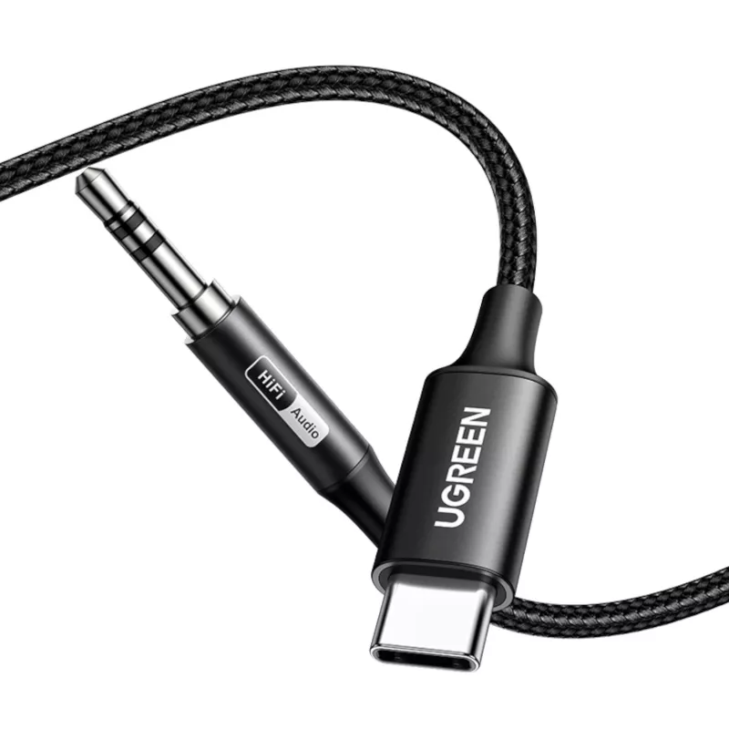 UGREEN USB Type-C na 3,5 mm AUX kabel audio 3 m - czarny