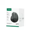 UGREEN Bezprzewodowa pionowa mysz czarna 2.4GHz Ergonomiczna cicha klik 2400 DPI