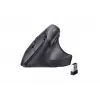 UGREEN Bezprzewodowa pionowa mysz czarna 2.4GHz Ergonomiczna cicha klik 2400 DPI