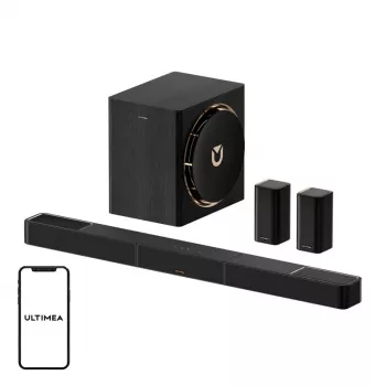 ULTIMEA Ultima Skywave X60 Soundbar 2.1 Channel 120W Bluetooth 5.0 HDMI ARC Czarny