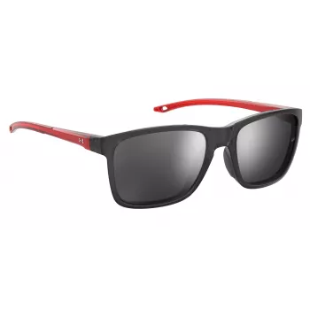 Okulary przeciwsłoneczne dziecięce Under Armour UA7002S268F6T - Matowa czerń, szare soczewki, 56 mm