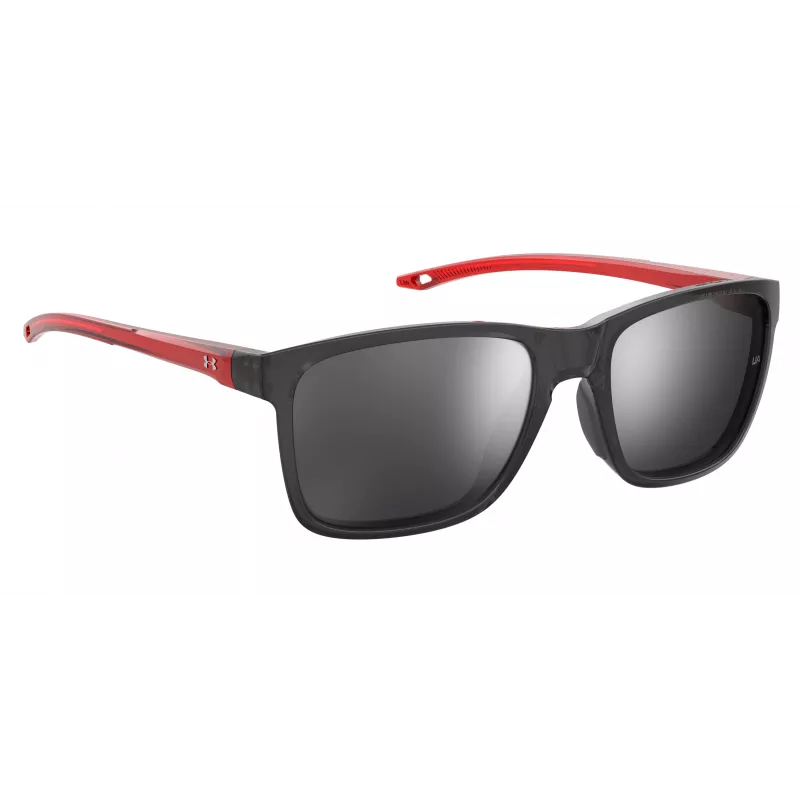 Okulary przeciwsłoneczne dziecięce Under Armour UA7002S268F6T - Matowa czerń, szare soczewki, 56 mm