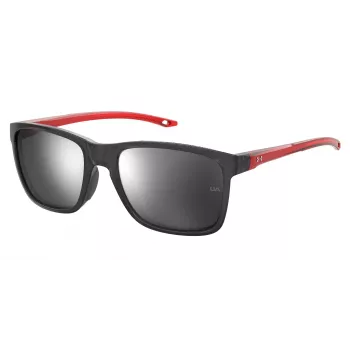 Okulary przeciwsłoneczne dziecięce Under Armour UA7002S268F6T - Matowa czerń, szare soczewki, 56 mm
