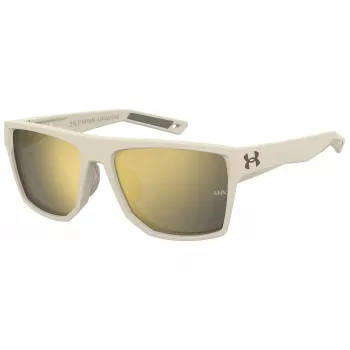 Okulary przeciwsłoneczne Under Armour Launch dla mężczyzn - matowa czarna oprawka, soczewki Smoke Grey - szerokość soczewki 57 mm