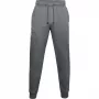 Under Armour Męskie spodnie dresowe Rival Fleece 3Logo szare jasne melanżowe / czarne rozmiar S