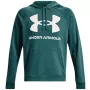 Under Armour Męska Bluza z Kapturem Rival Fleece Big Logo Martian Green
