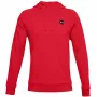 Under Armour Męska bluza z kapturem Rival Fleece czerwona 1357092 600