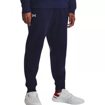 Under Armour Men's Rival Fleece Joggers Midnight Navy/White Size M
