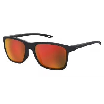 Okulary przeciwsłoneczne dziecięce Under Armour UA-7002-S-3 - Matowa czerń, soczewki Smoke Grey, 56/18/135 mm