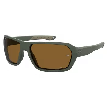 Under Armour UA-RECON-DLD Męskie Polaryzowane Okulary Sportowe - Matowa Czerń/Szary - 64/15/125 mm