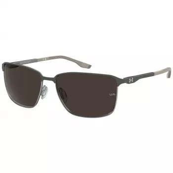 Under Armour UA Retain Edge Męskie Okulary Przeciwsłoneczne Sportowe - Matowa Czerń / Dymny Szary - Soczewka 61mm
