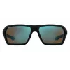 Under Armour UARECON807G4W Męskie okulary sportowe - matowa czarna oprawka, szare soczewki polaryzacyjne, 64/17/125 mm