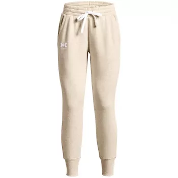 Spodnie dresowe damskie Under Armour Rival Fleece kremowe XL