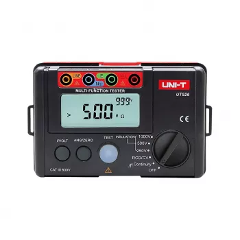 UNI-T UT526 Multimetr wielofunkcyjny dla elektryków - izolacja, RCD, pętla/PFC/PSC, napięcie, tester ciągłości