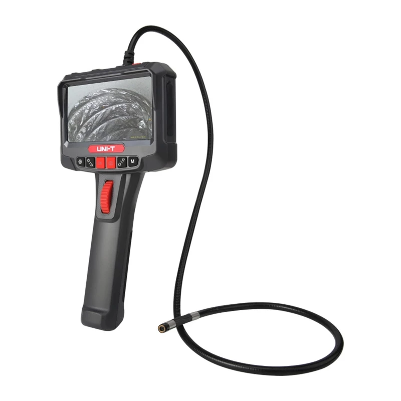 UNI-T UT663B-2m Przemysłowy boroskop z 4.3-calowym ekranem IPS, sonda 5.5mm IP67, kamera 1080P, kabel półsztywny 2m, 6 diod LED, bateria 2600mAh