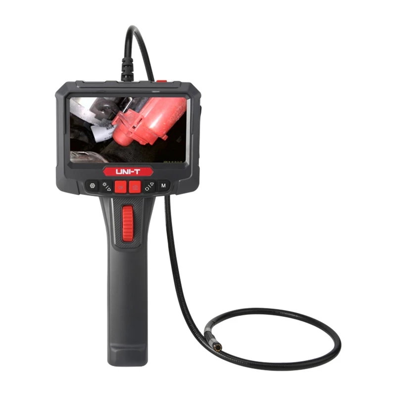 UNI-T UT663B-2m Przemysłowy boroskop z 4.3-calowym ekranem IPS, sonda 5.5mm IP67, kamera 1080P, kabel półsztywny 2m, 6 diod LED, bateria 2600mAh