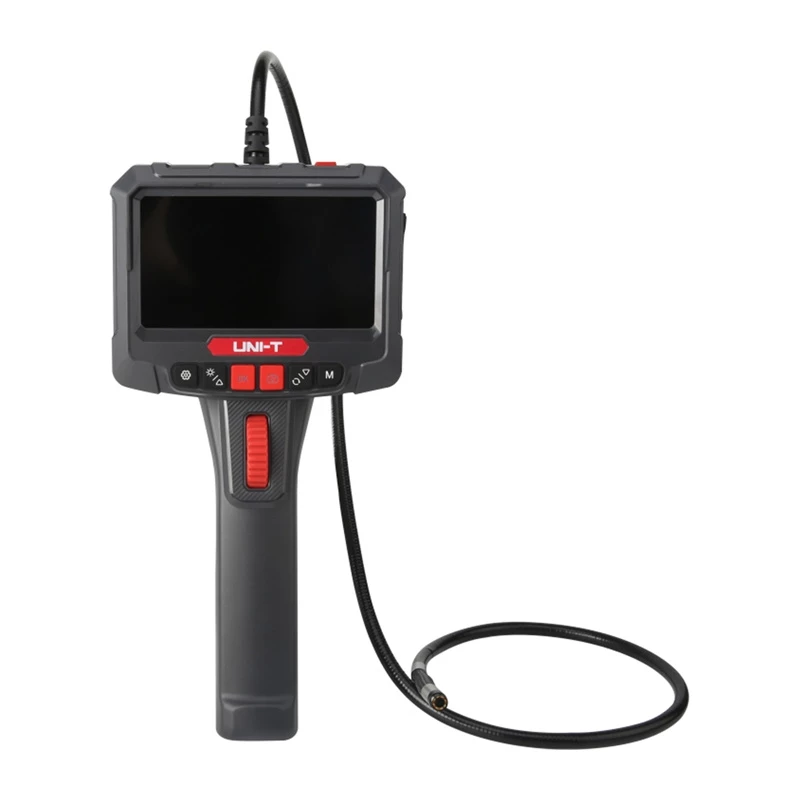 UNI-T UT663B-2m Przemysłowy boroskop z 4.3-calowym ekranem IPS, sonda 5.5mm IP67, kamera 1080P, kabel półsztywny 2m, 6 diod LED, bateria 2600mAh