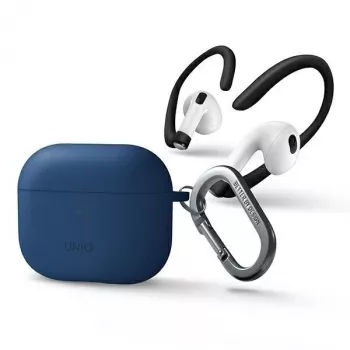 UNIQ Nexo Case for AirPods 3 + Ear Hooks Silicone - Blue
