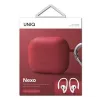 UNIQ Uniq Nexo Case do AirPods 3 + Silikonowe zaczepy na uszy - Czerwony