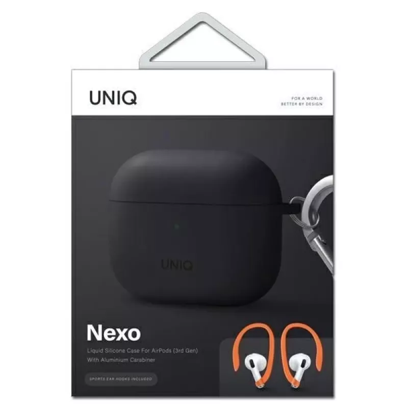 UNIQ Uniq Nexo Case do AirPods 3 z zaczepami na uszy Silikon - Szary