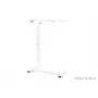 UNIQUE LAPTOP DESK Biały - Regulowany wysokością mobilny stolik z kółkami