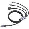 UNITEK 3-in-1 USB-C + Lightning + Apple Watch Charging Cable, 100W PD, 480 Mbps, 1.2m, Black