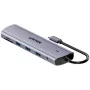 Unitek Hub USB 3.0 4-portowy z kablem 30cm, Szary