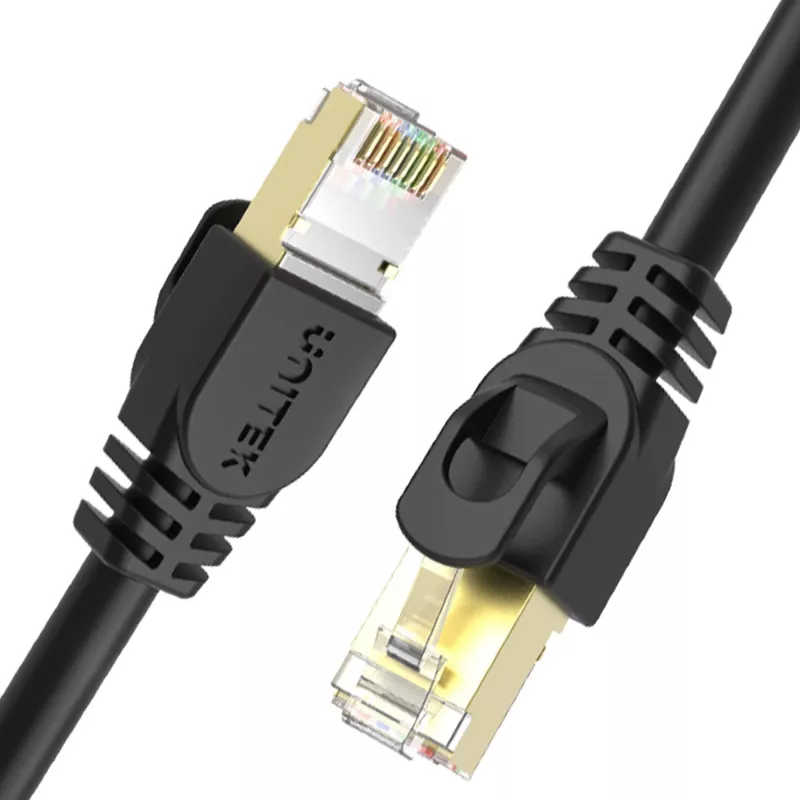UNITEK Kabel krosowy Ethernet Cat.7 SSTP RJ45, 0,5m, szary, 10Gbps, 600MHz, pozłacany