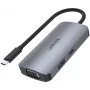 Unitek D1051A USB-C Hub z 1x USB 3.0, VGA, 2x HDMI, Power Delivery i MST