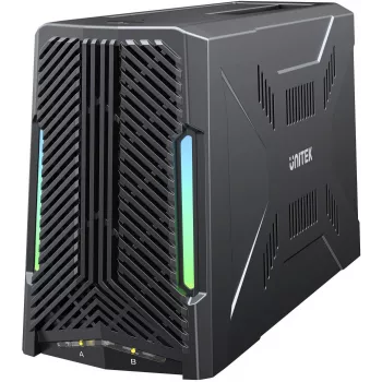 UNITEK Stacja dokująca z 1x M.2 NVMe i 1x SATA, USB-C 10 Gbps, klonowanie offline, S1234B01-EU