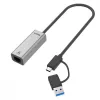 UNITEK USB-A/C 3.1 Gen 1 do RJ45 2.5 Gigabit Ethernet Adapter U1313C