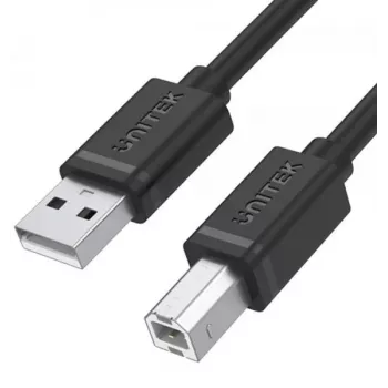UNITEK Y-C430GBK Kabel USB 2.0 A męski na B męski 1m czarny